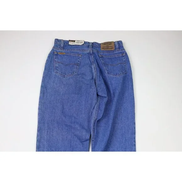 NOS Vintage 90s Streetwear Mens 30x32 Straight Leg Denim Jeans Pants Blue Cotton